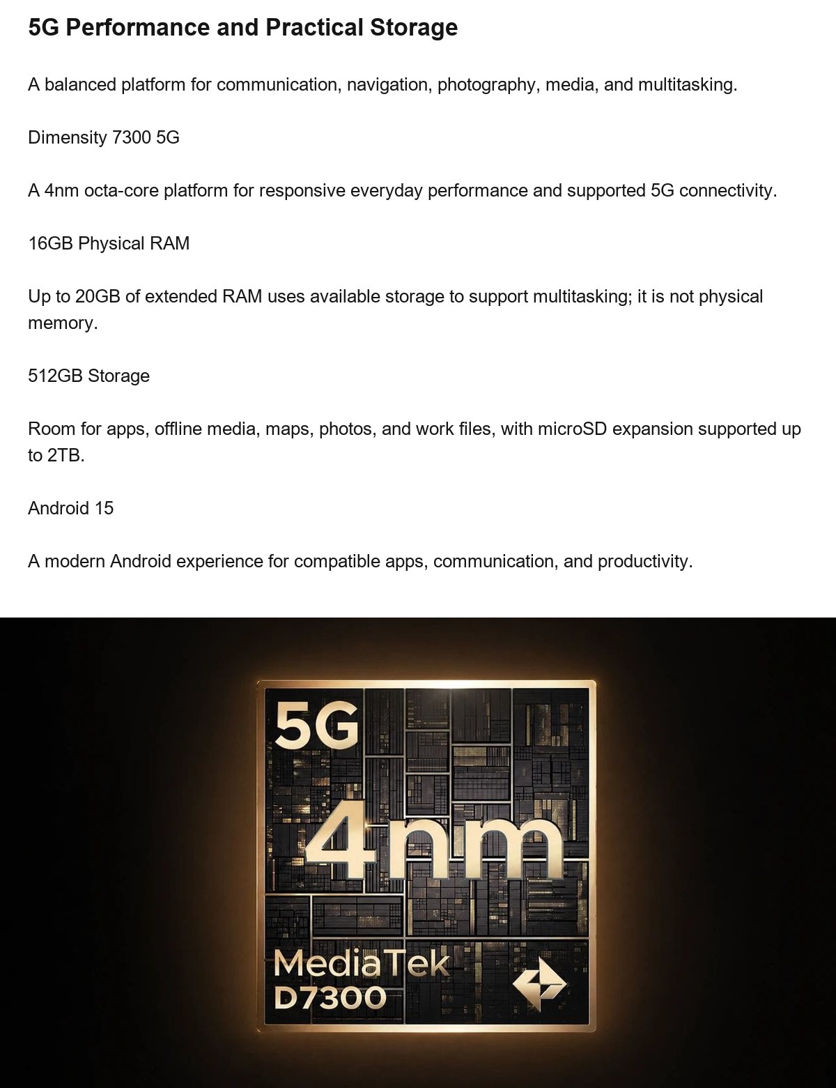 DOOGEE V Max LR product features 9