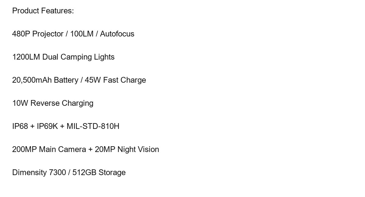 DOOGEE V Max Play product features 1