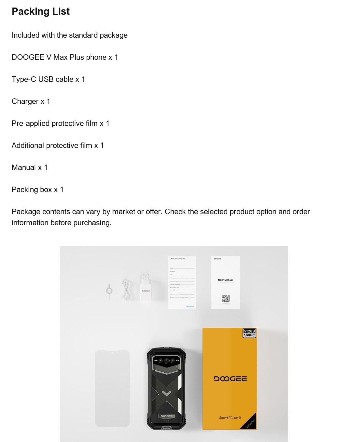 DOOGEE V Max Plus product features 20