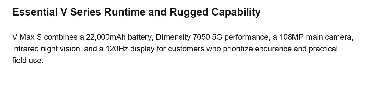 DOOGEE V Max S product features 8