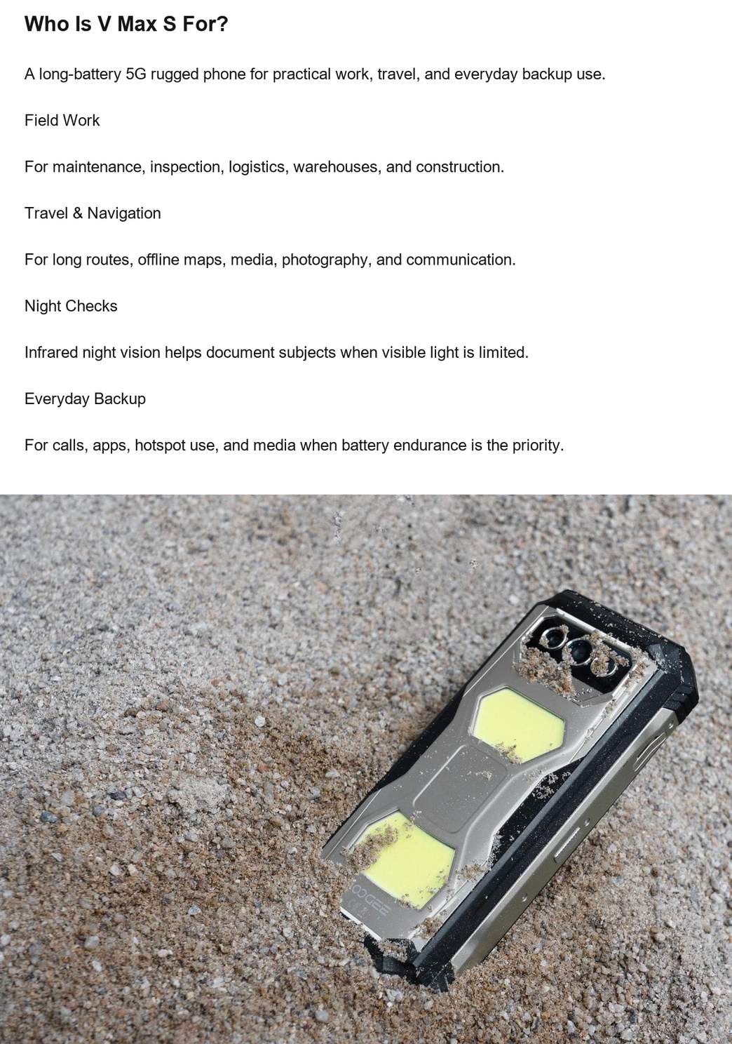 DOOGEE V Max S product features 20