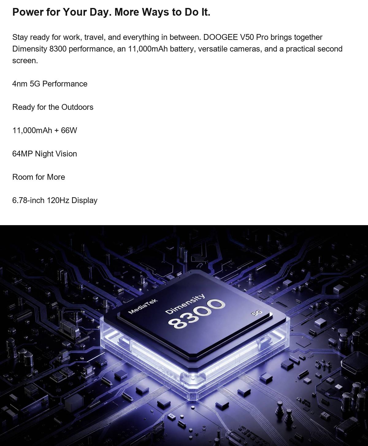 DOOGEE V50 Pro product features 3