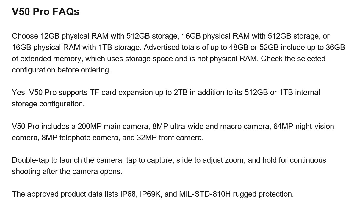 DOOGEE V50 Pro product features 25