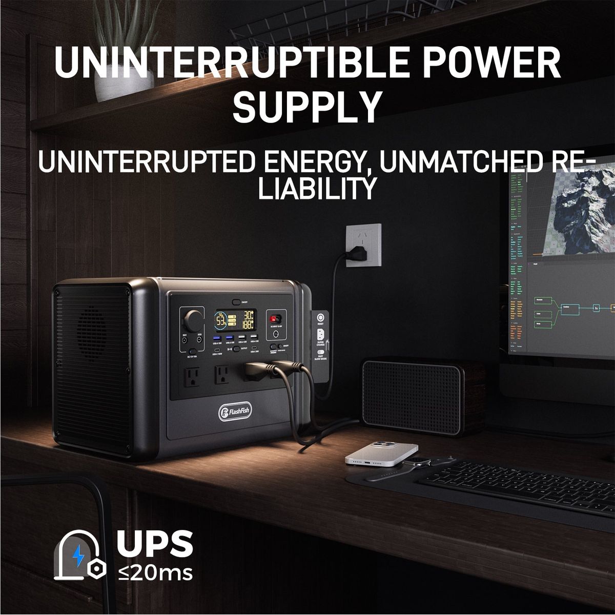 FlashFish T1200S + TSP100 official product features 2