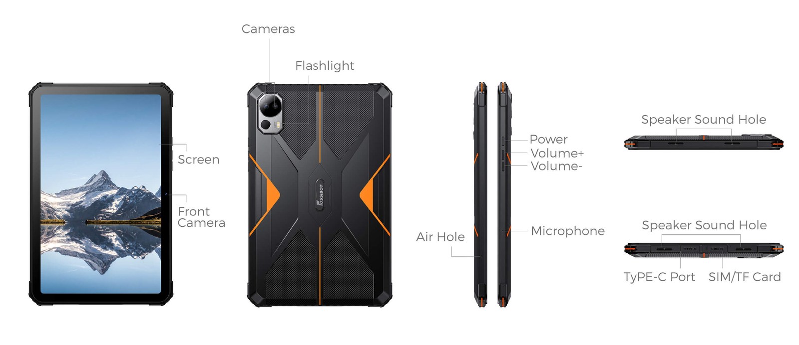 FOSSiBOT DT1 specification diagram