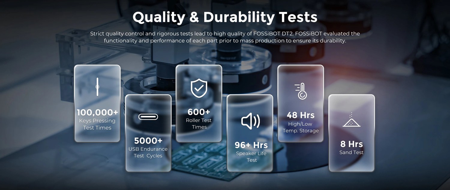 FOSSiBOT DT2 product features and detail view 25