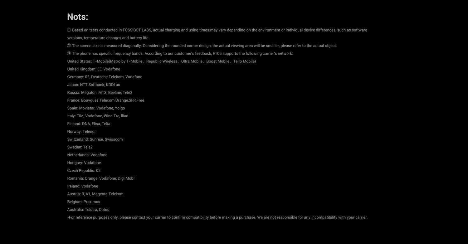 F105 product features and detail view 32