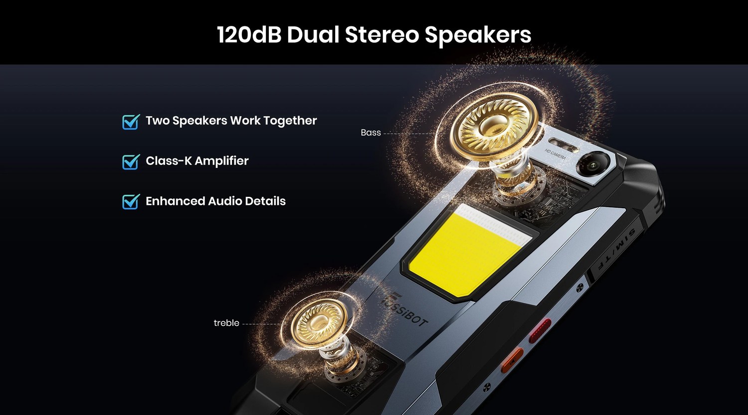 FOSSiBOT F106 Plus product features and detail view 3
