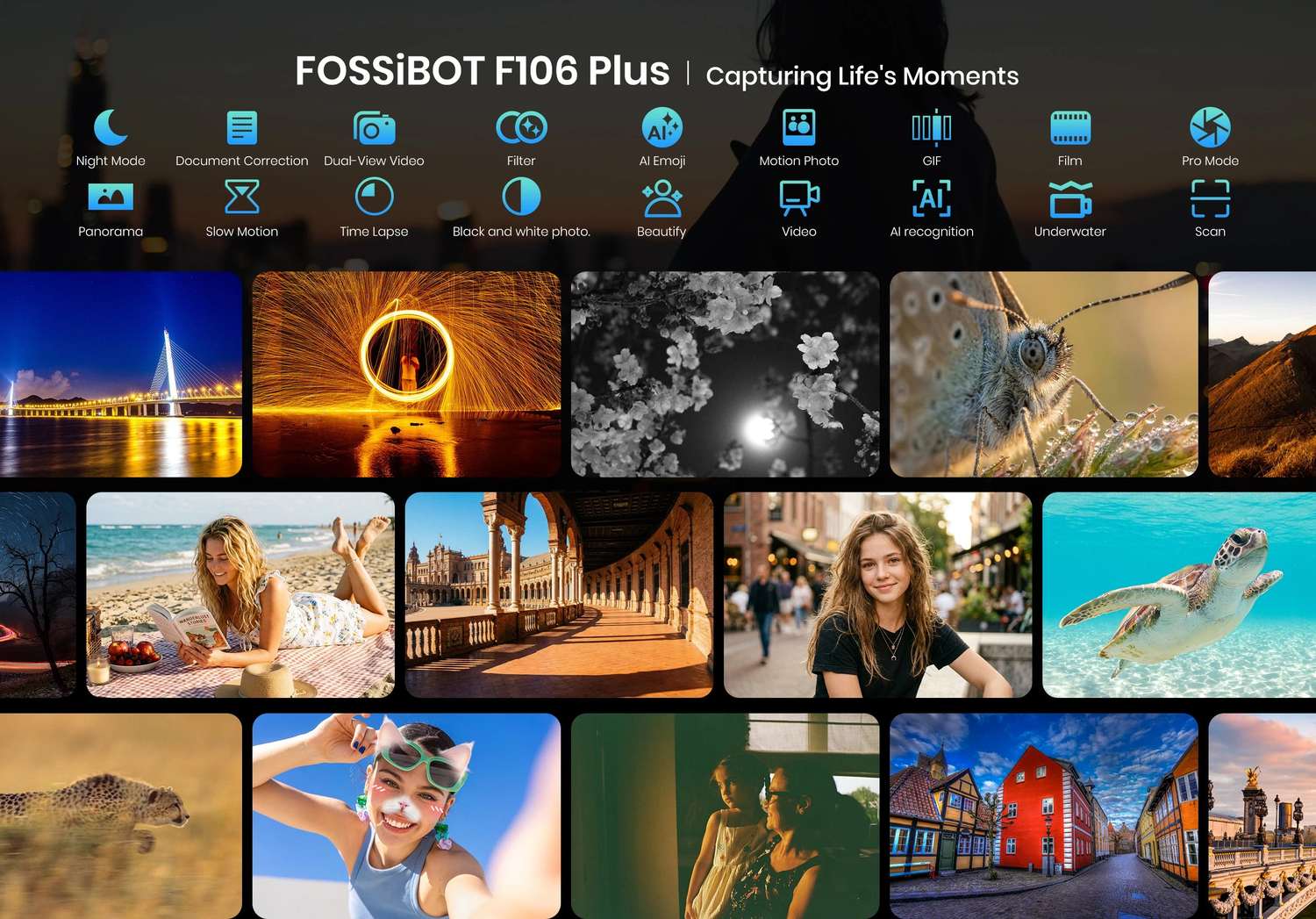 F106 Plus product features and detail view 8