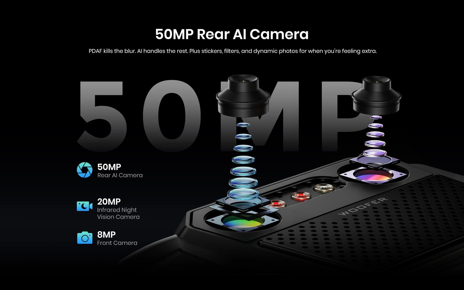 FOSSiBOT F106 Plus product features and detail view 9