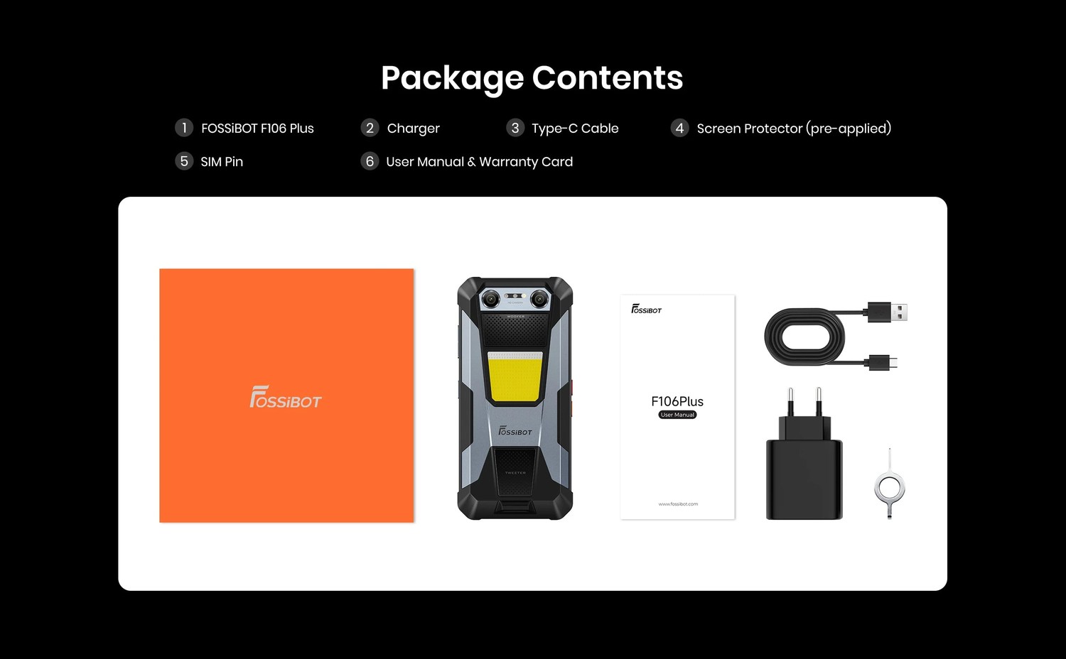 FOSSiBOT F106 Plus product features and detail view 29