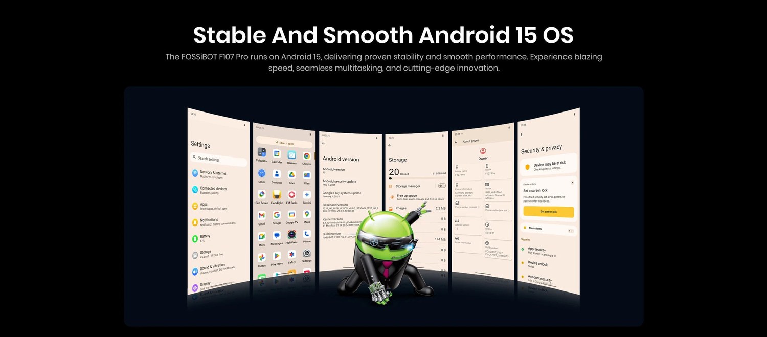 FOSSiBOT F107 Pro product features and detail view 23
