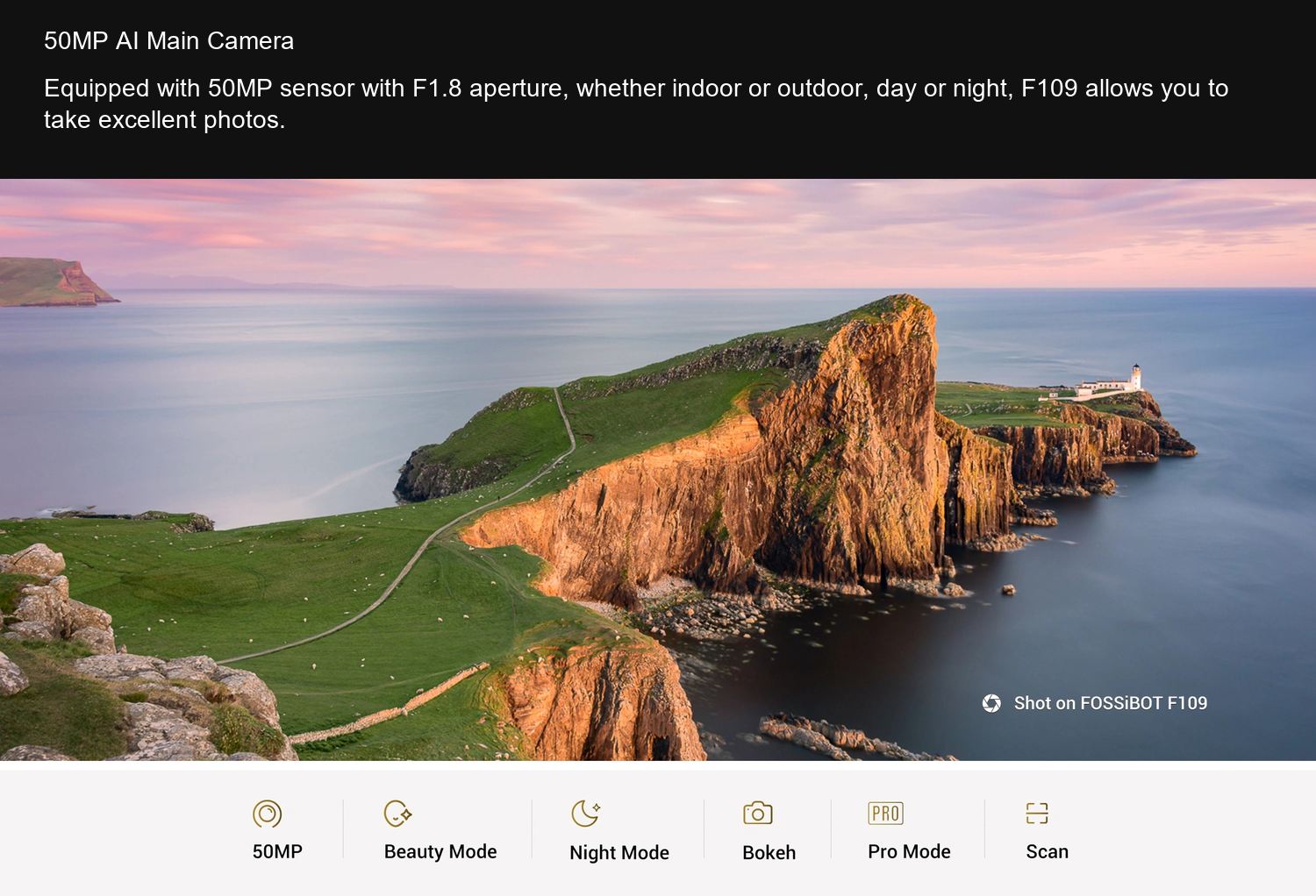 F109 50MP AI Main Camera