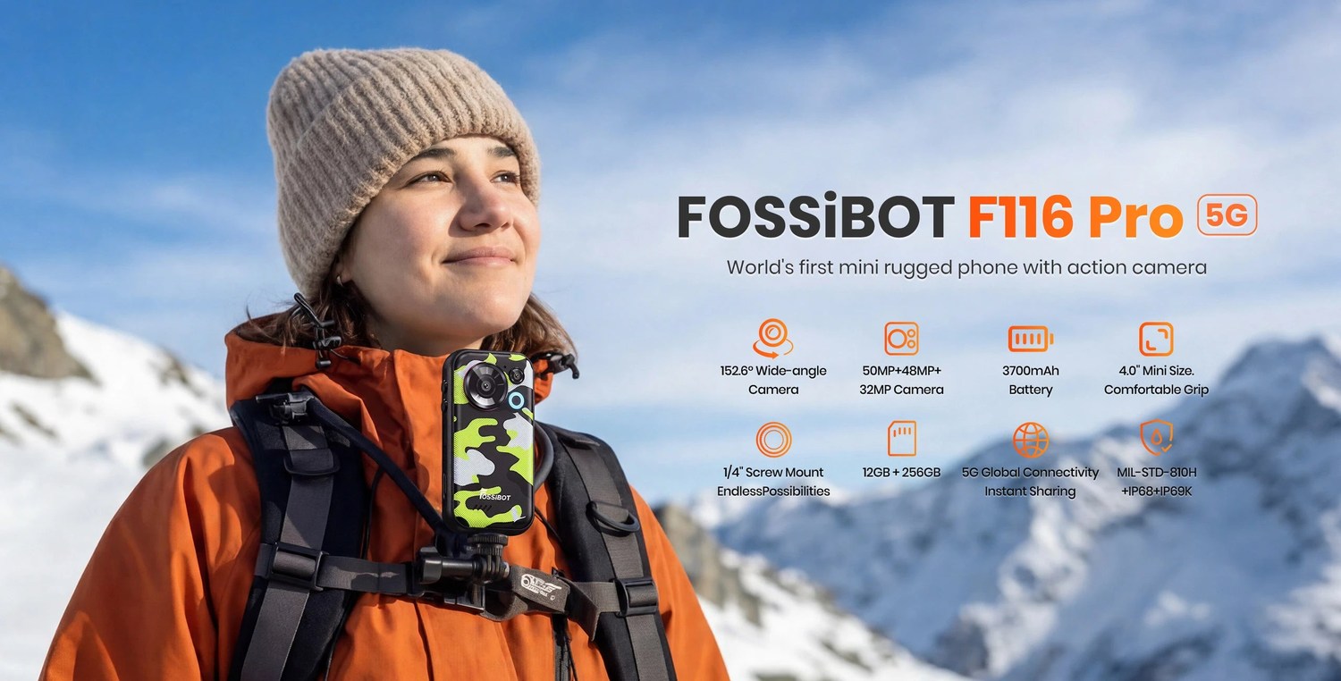 FOSSiBOT F116 Pro product features and detail view 1