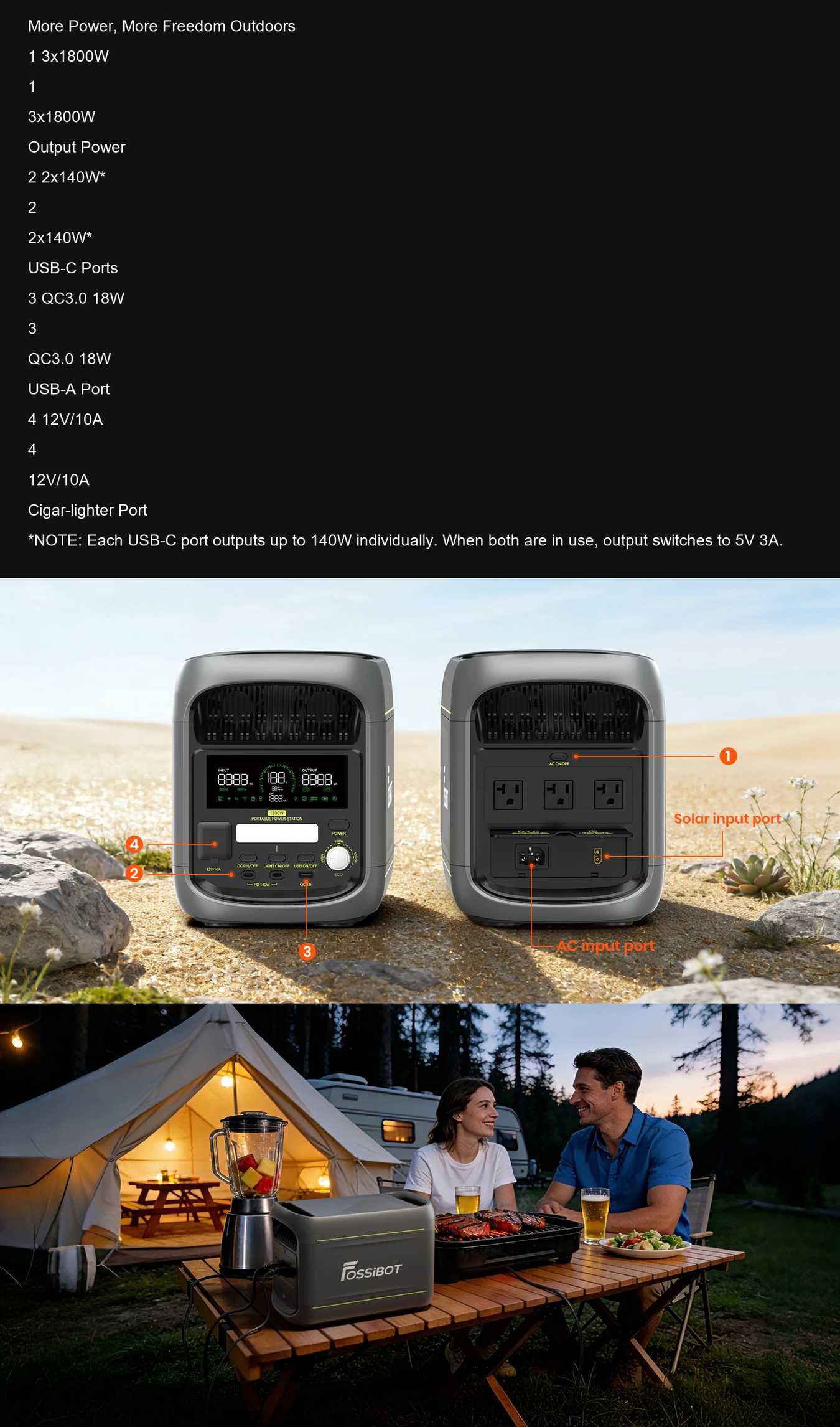 FOSSiBOT F1800 More Power, More Freedom Outdoors