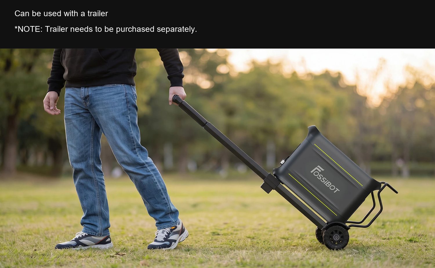 FOSSiBOT F1800 Can be used with a trailer