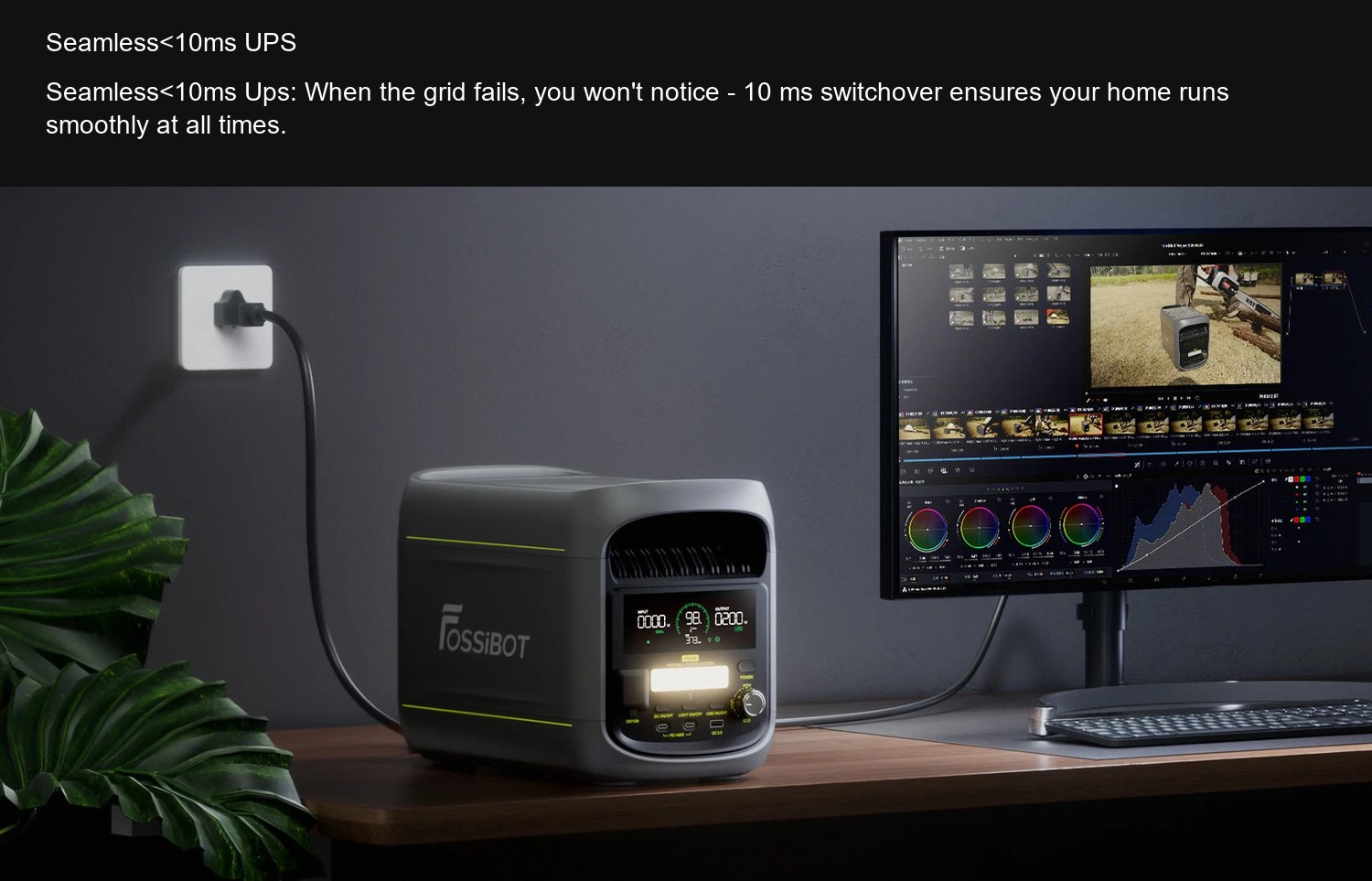 FOSSiBOT F1800 Seamless<10ms UPS