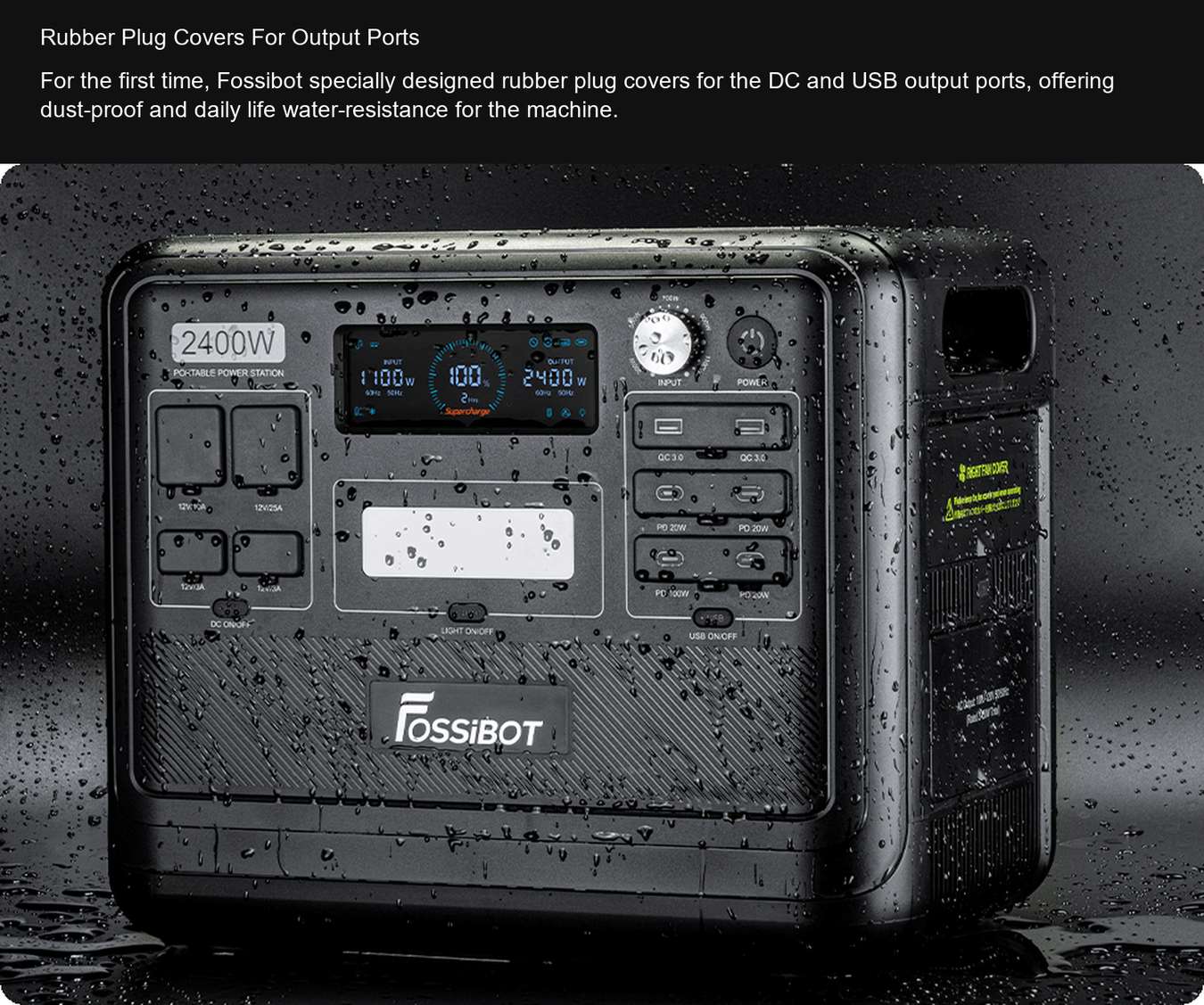 F2400 Rubber Plug Covers For Output Ports