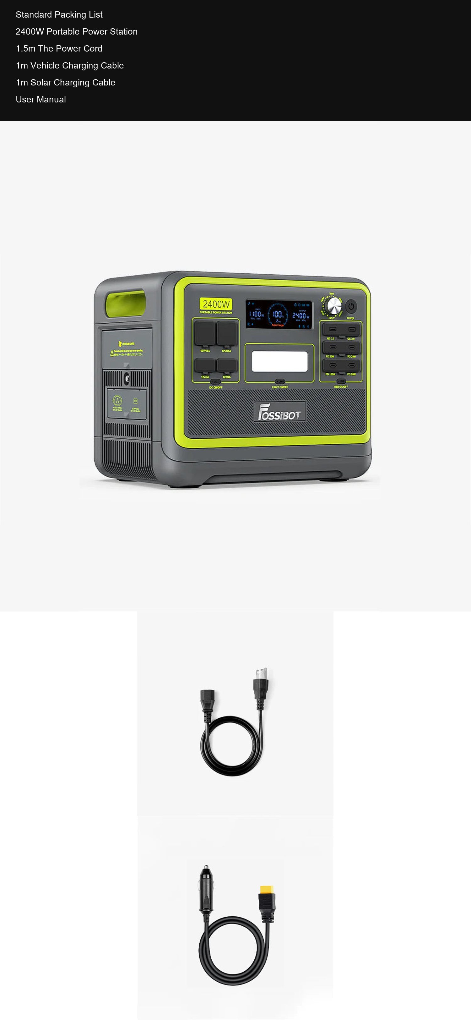 F2400 Standard Packing List