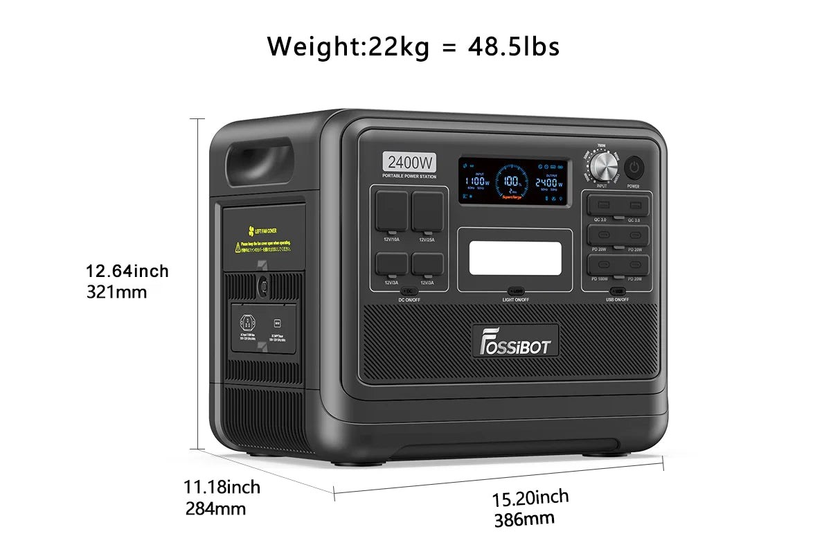 FOSSiBOT F2400 specification diagram