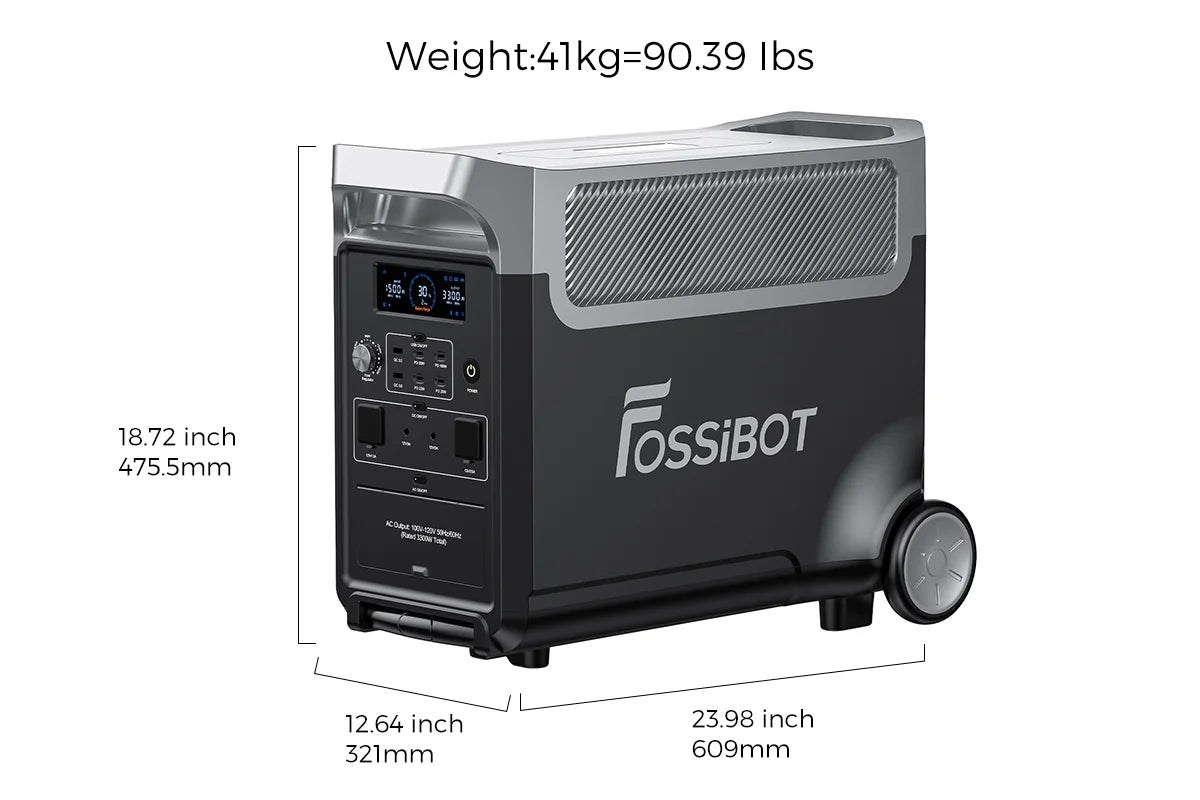 FOSSiBOT F3600 Pro specification diagram
