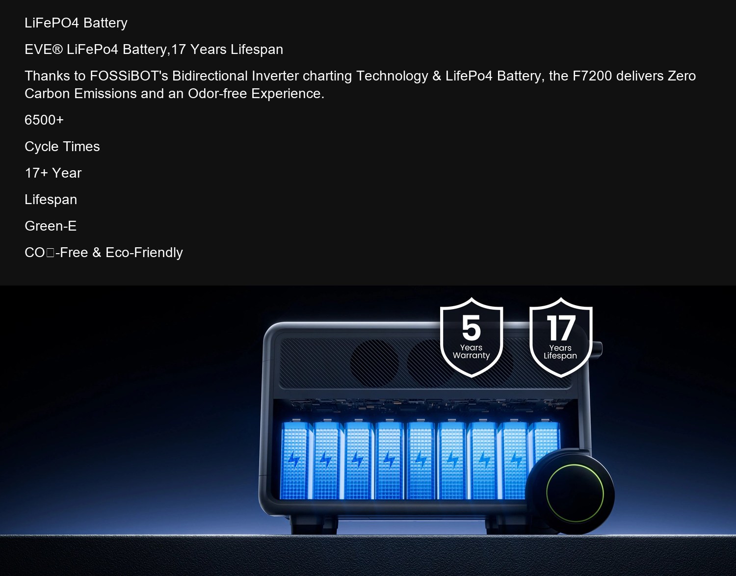 F7200 LiFePO4 Battery