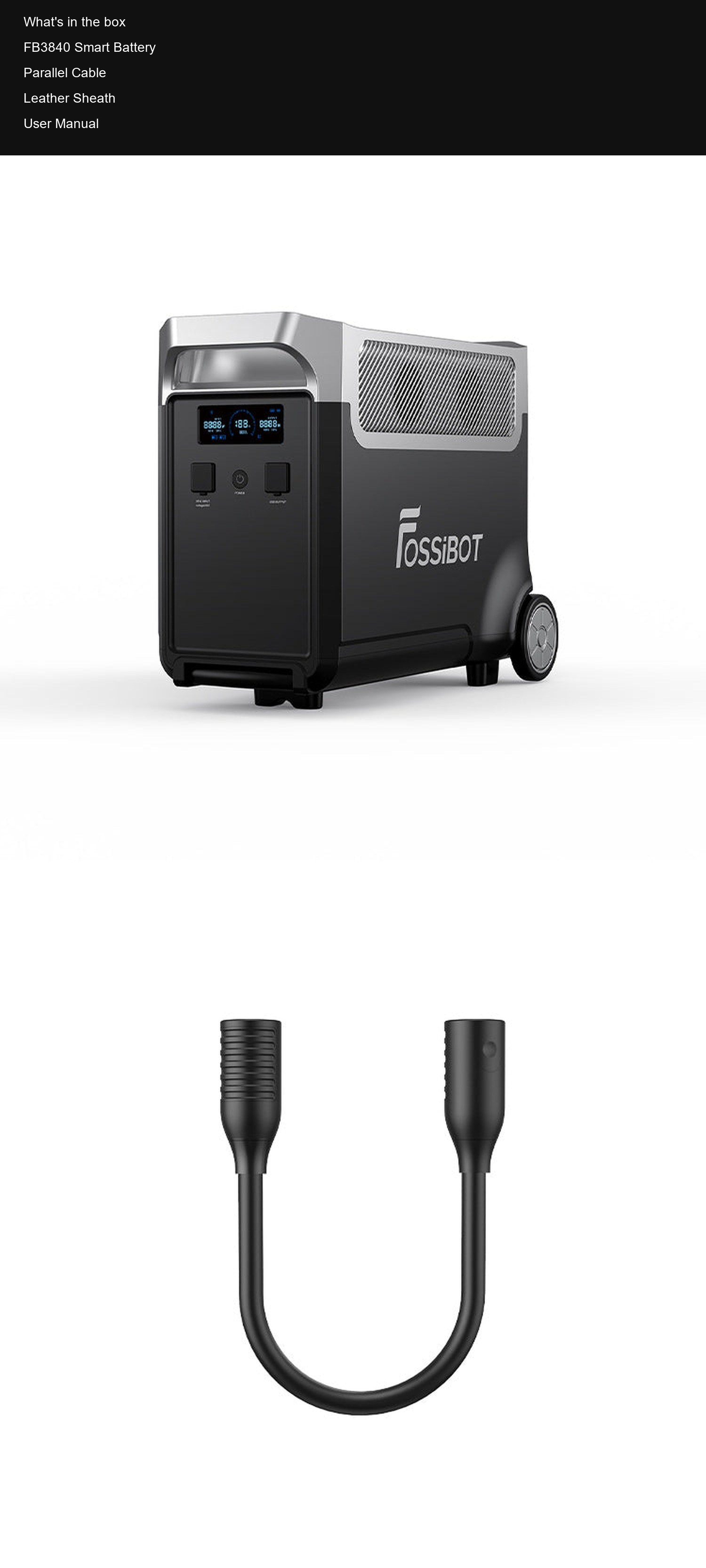 FOSSiBOT FB3840 What's in the box