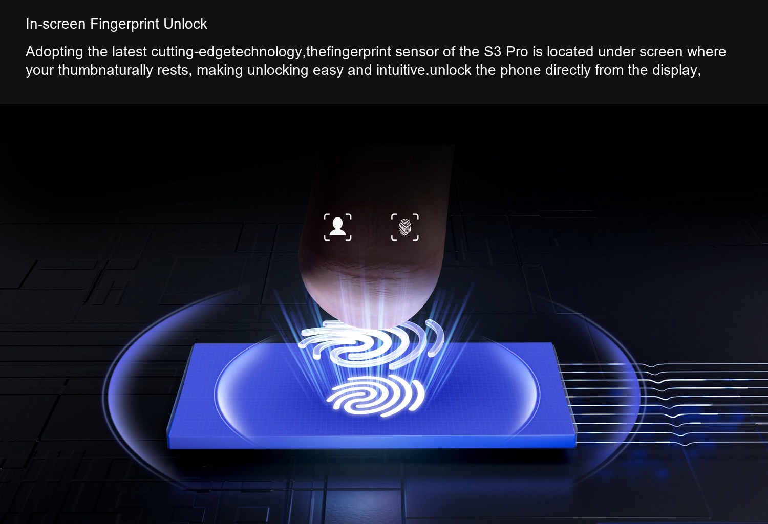 S3 Pro In-screen Fingerprint Unlock