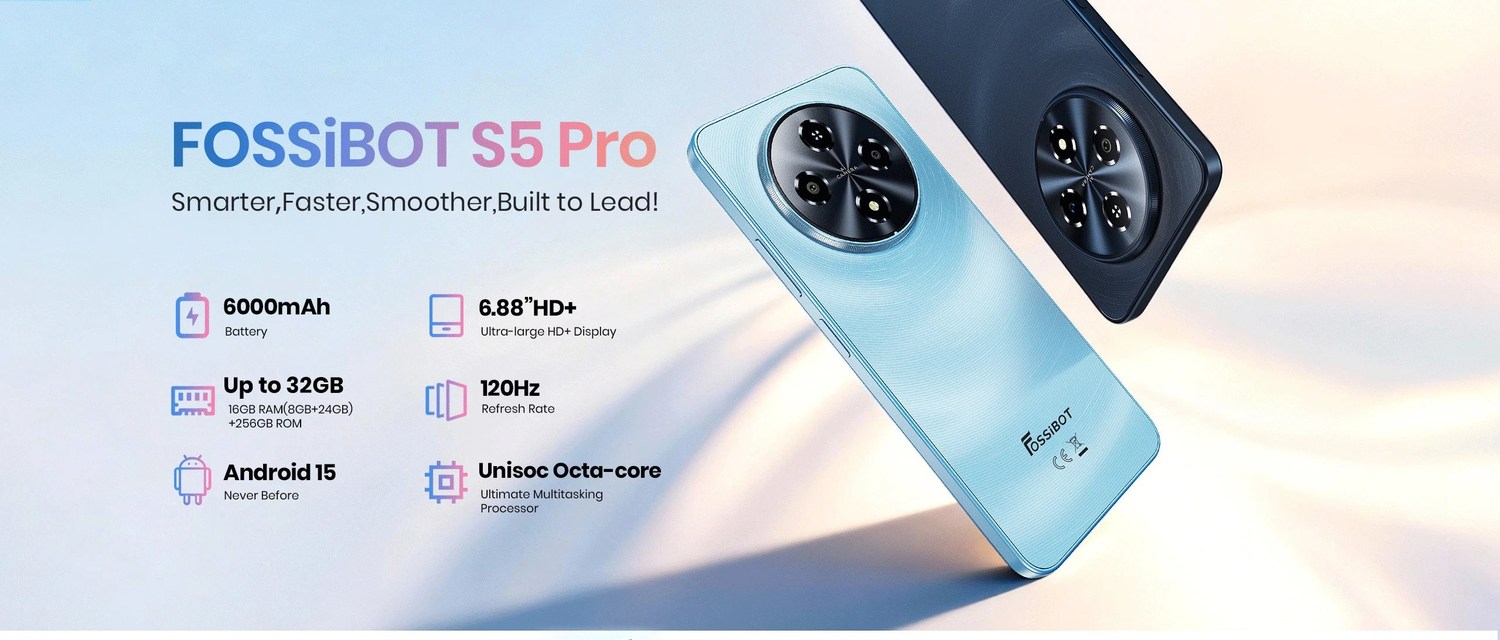 FOSSiBOT S5 Pro product features and detail view 1