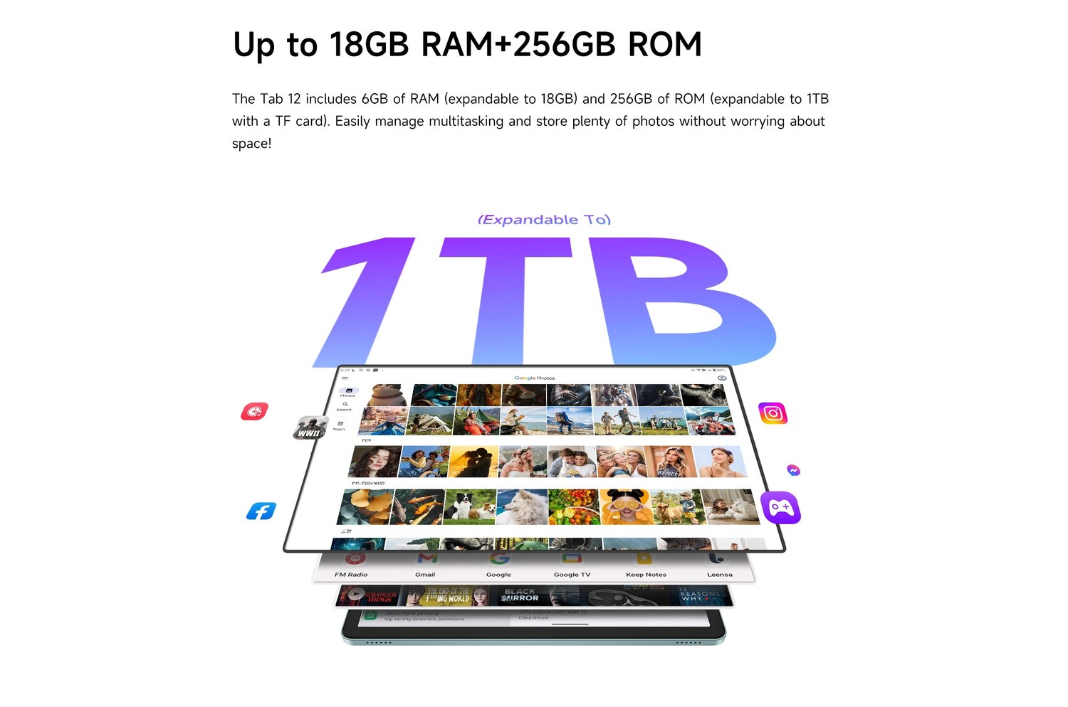 Tab 12 product features and detail view 16