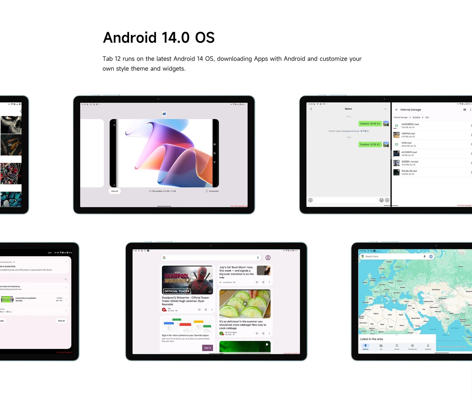FOSSiBOT Tab 12 product features and detail view 17