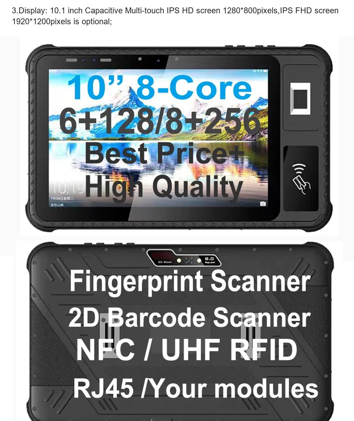 HiDON HR1065B rugged tablets product features