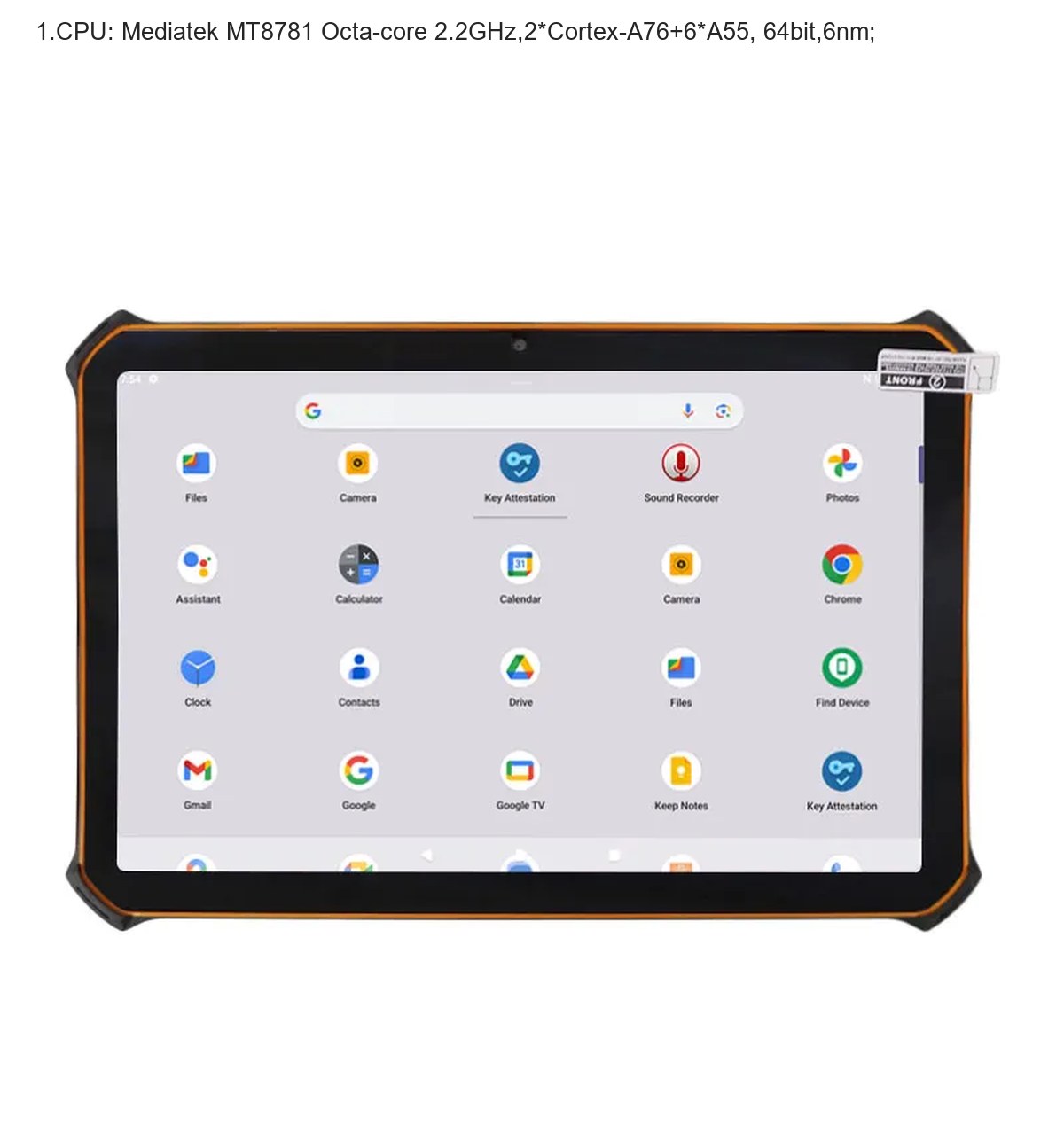 HiDON HR1081 rugged tablets product features