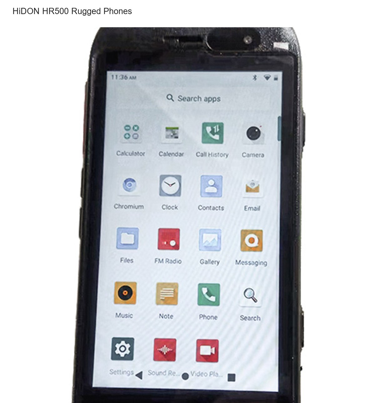 HiDON HR500 rugged phones product features