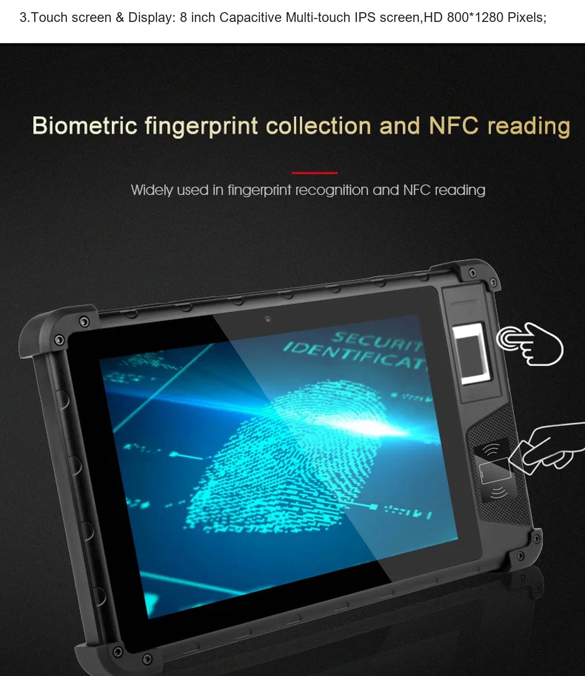 HiDON HR807 rugged tablets product features