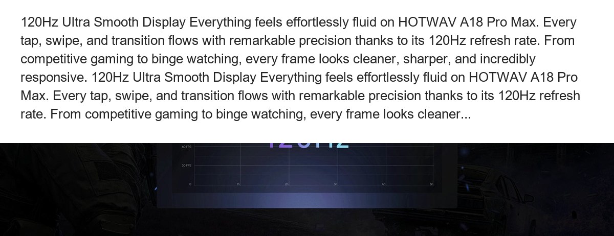 HOTWAV A18 Pro Max smartphones feature illustration 10