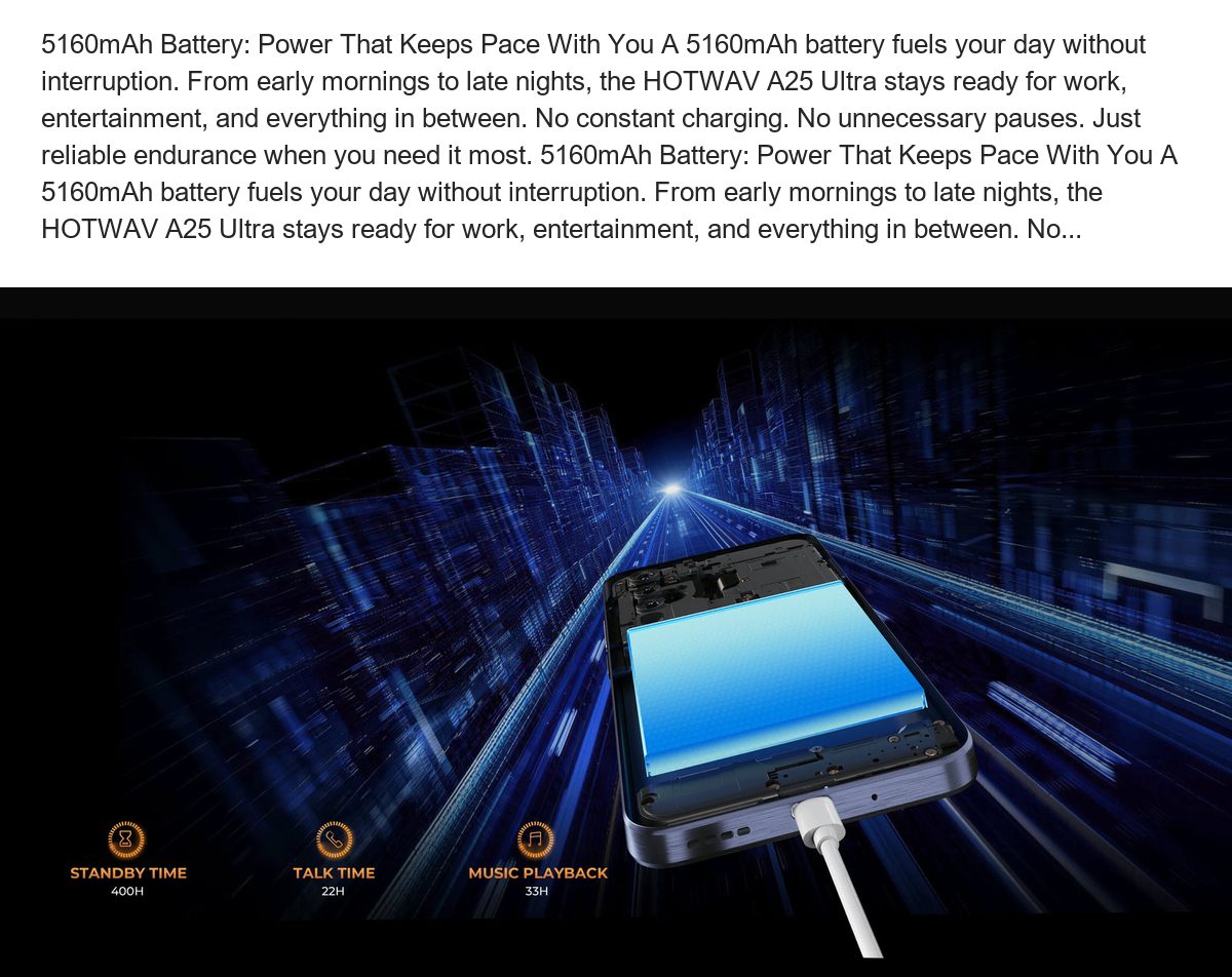 HOTWAV A25 Ultra smartphones feature illustration 10
