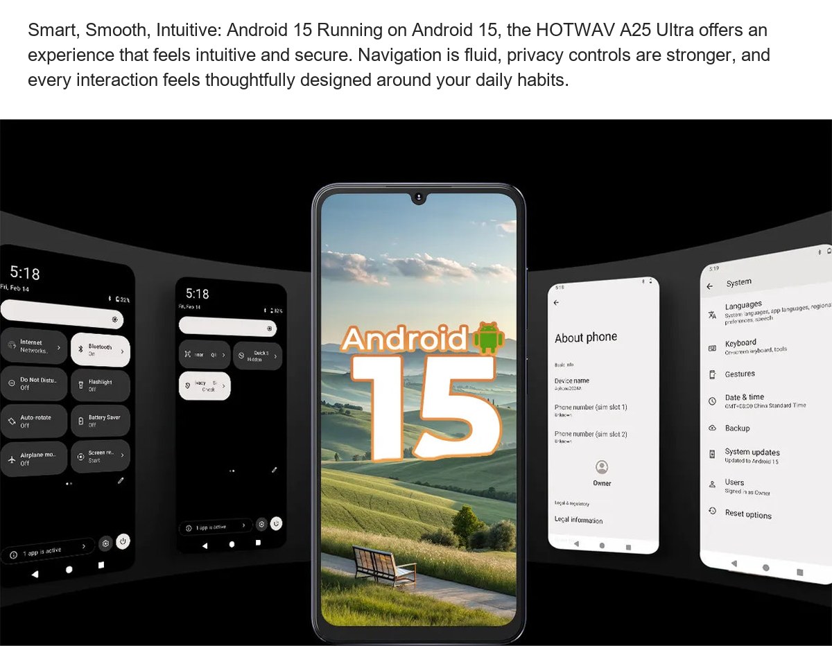 HOTWAV A25 Ultra smartphones feature illustration 22