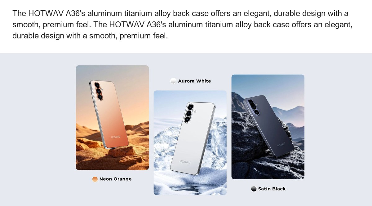 HOTWAV A36 smartphones feature illustration 4