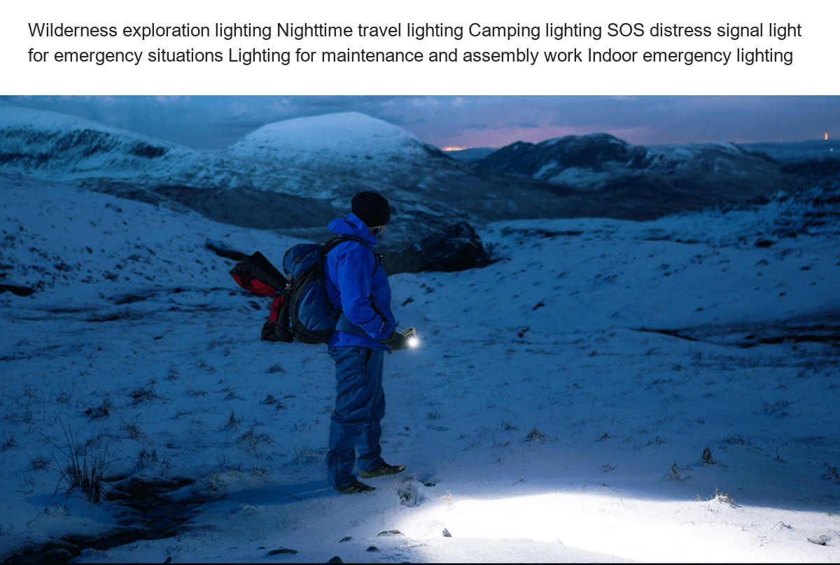 Wilderness exploration lighting Nighttime travel lighting Camping lighting SOS distress signal light for emergency situations Ligh - view 21
