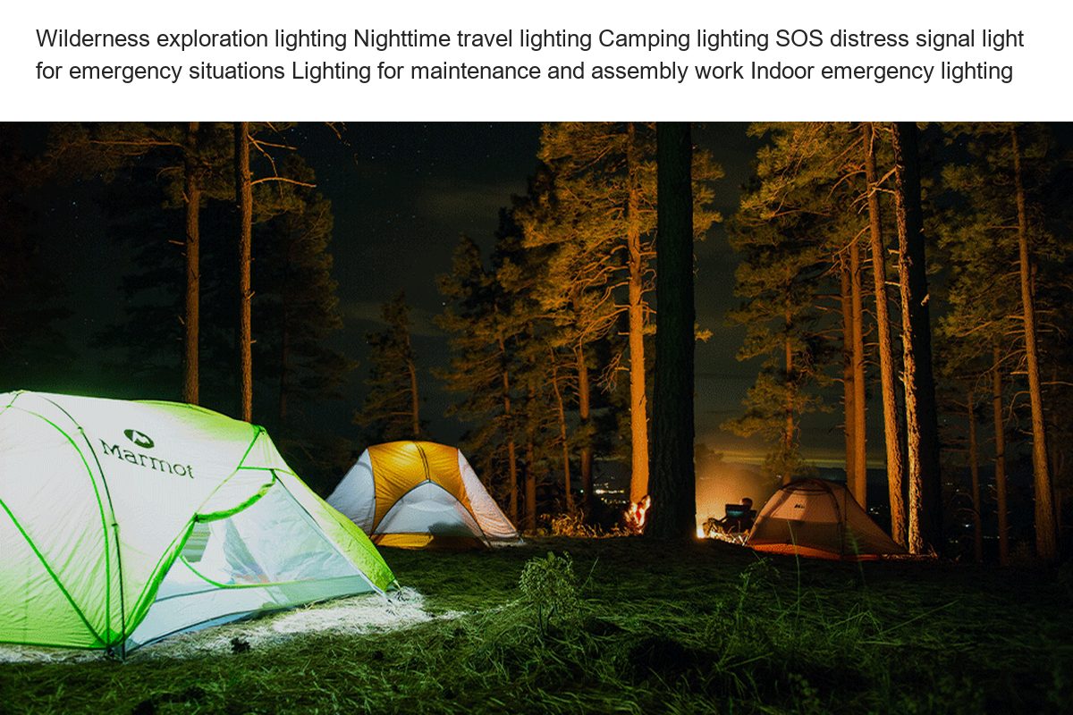 Wilderness exploration lighting Nighttime travel lighting Camping lighting SOS distress signal light for emergency situations Ligh - view 23
