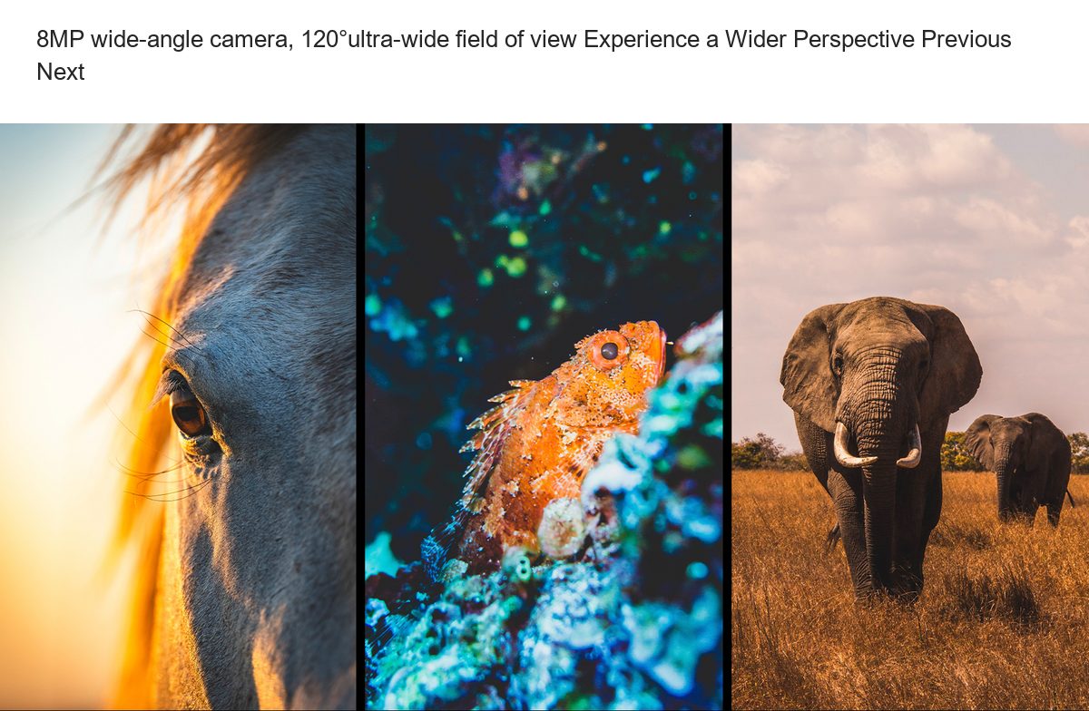 8MP wide-angle camera, 120°ultra-wide field of view Experience a Wider Perspective - view 42