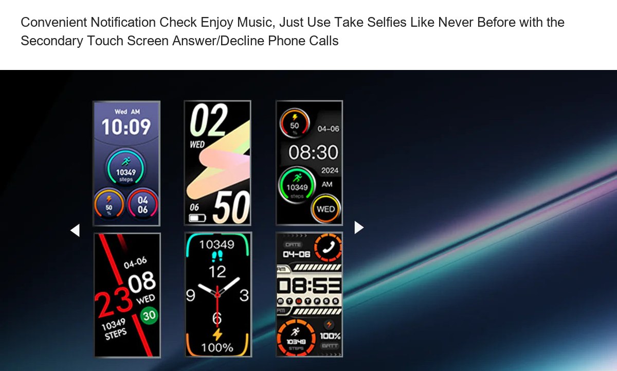 Convenient Notification Check Enjoy Music, Just Use Take Selfies Like Never Before with the Secondary Touch Screen Answer/Decline - view 24