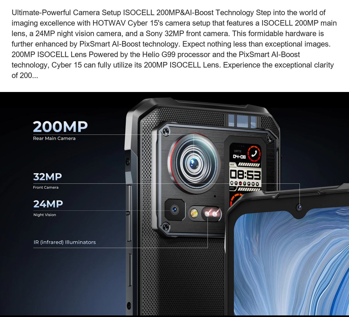 HOTWAV Cyber 15 rugged phones feature illustration 43