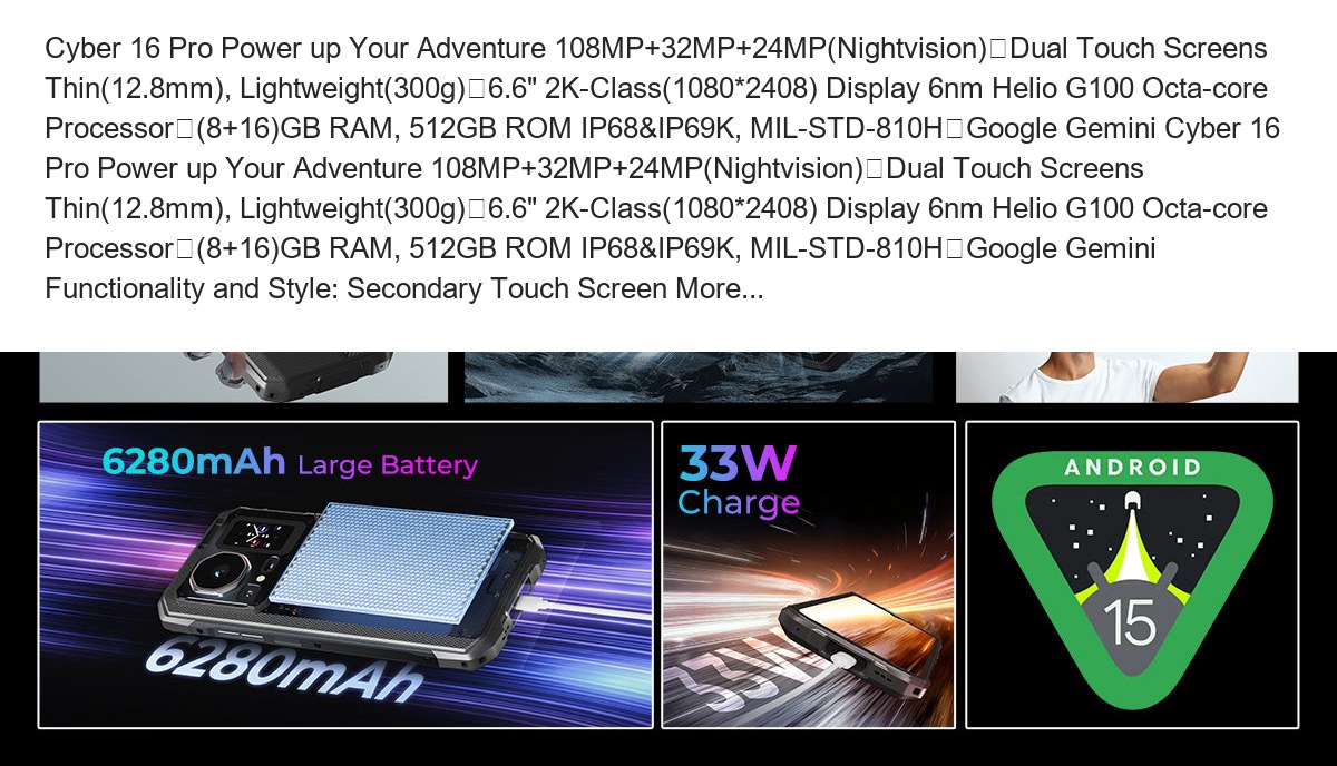 HOTWAV Cyber 16 Pro rugged phones feature illustration 16