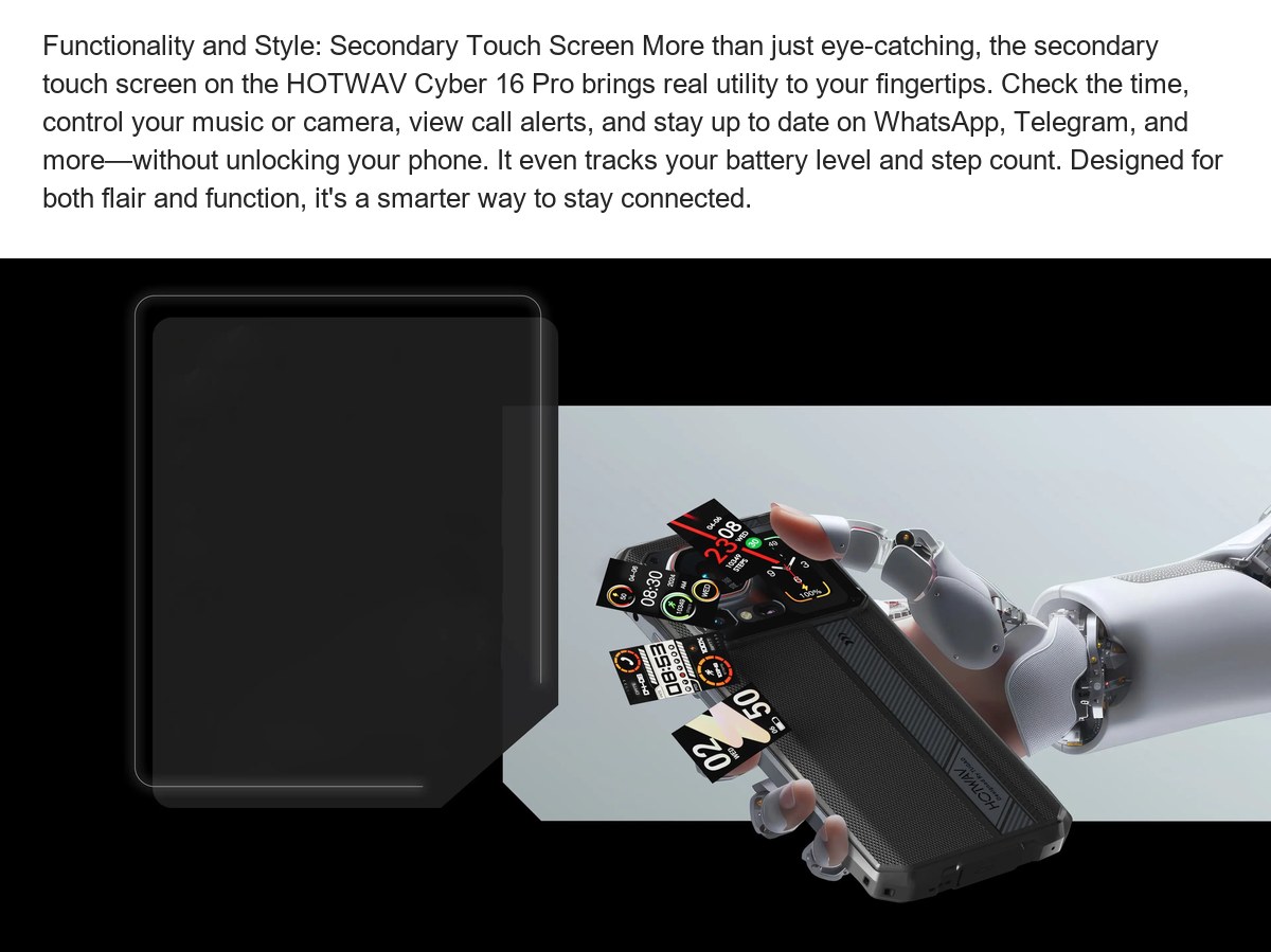 Cyber 16 Pro Power up Your Adventure 108MP+32MP+24MP(Nightvision)丨Dual Touch Screens Thin(12.8mm), Lightweight(300g)丨6.6" 2K-Class - view 18