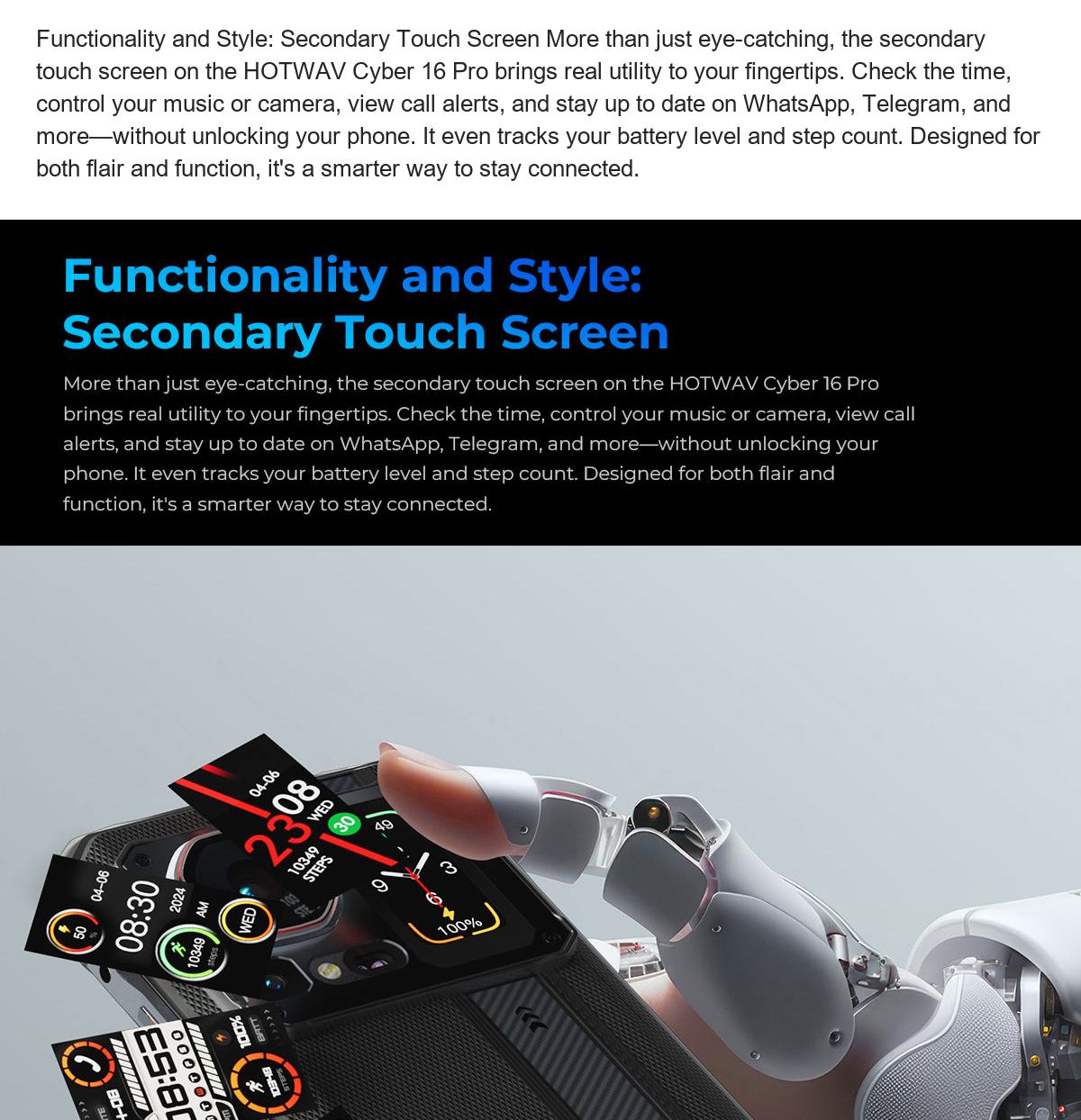 HOTWAV Cyber 16 Pro rugged phones feature illustration 19