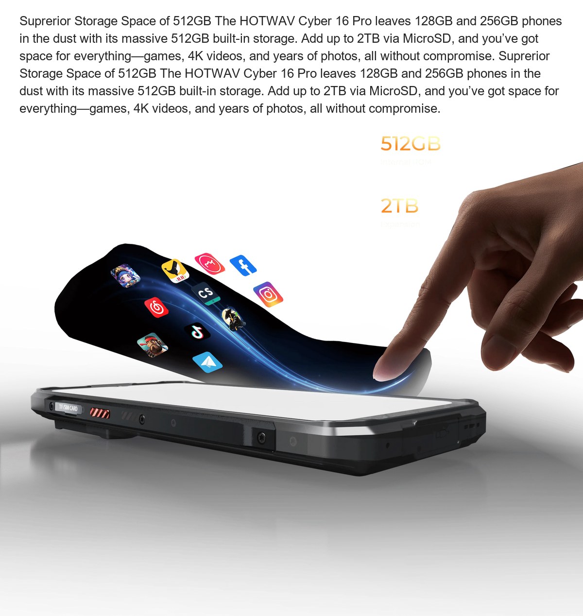 Immersive 6.6" 2K-Class Display with Ultra-Smooth Visuals To fully unleash the power of its 120Hz refresh rate, the Cyber 16 Pro f - view 33