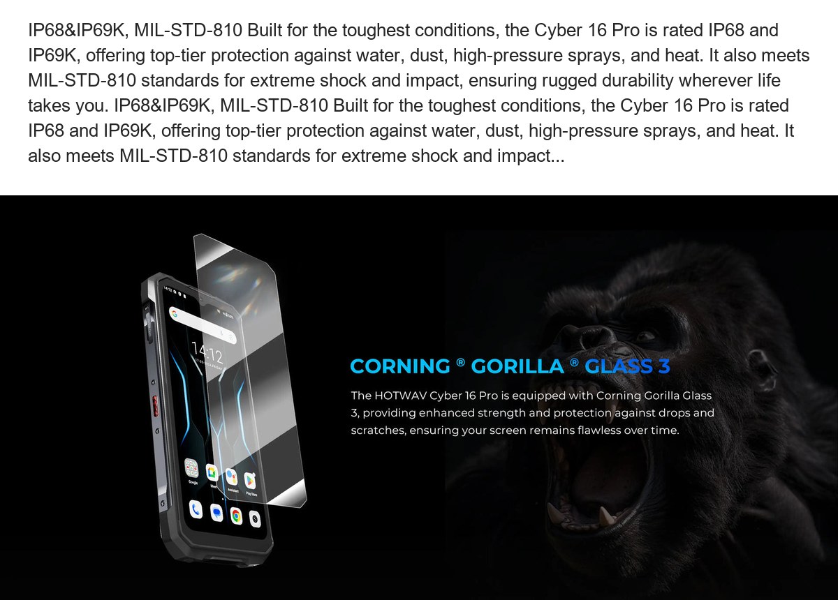 HOTWAV Cyber 16 Pro rugged phones feature illustration 61