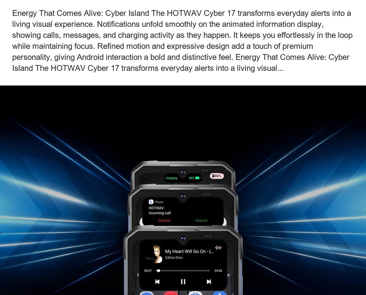HOTWAV Cyber 17 rugged phones feature illustration 37